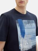 TOM TAILOR Bluser & t-shirts  blå / marin / lyseblå / hvid