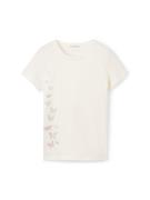 TOM TAILOR Bluser & t-shirts  lyserød / sølv / naturhvid