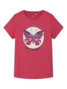 NAME IT Bluser & t-shirts 'BEATE'  lilla / eosin / cranberry / sølv