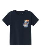 NAME IT Shirts 'VUX'  navy / dueblå / orange / hvid