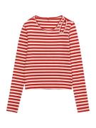 KIDS ONLY Bluser & t-shirts 'Heidi'  blodrød / hvid