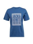 JACK & JONES Bluser & t-shirts 'FLINT'  ensian / hvid