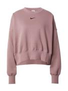 Nike Sportswear Sweatshirt 'Phoenix Fleece'  lysviolet / sort
