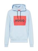 HUGO Sweatshirt 'Duratschi'  lyseblå / rød / sort