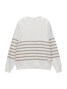 Pull&Bear Sweatshirt  brun / hvid