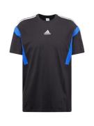 ADIDAS SPORTSWEAR Funktionsskjorte  blå / sort / hvid