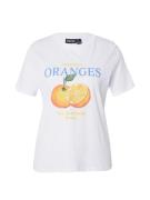 PIECES Shirts 'PCANE'  azur / grøn / orange / hvid