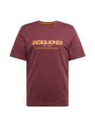 JACK & JONES Bluser & t-shirts 'JJALVIS'  orange / vinrød
