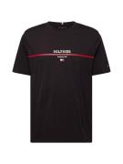 TOMMY HILFIGER Bluser & t-shirts  rubinrød / sort / hvid