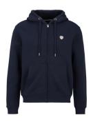 19V69 ITALIA Sweatjakke 'Tom'  navy / hvid