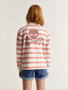 Scalpers Sweatshirt 'Summer Tassel'  lilla / koral / hvid