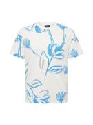 JACK & JONES Bluser & t-shirts 'JJPalma'  beige / blå / hvid