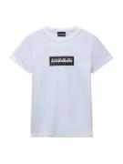 NAPAPIJRI Shirts 'K S-CHAMOIS'  sort / hvid / offwhite