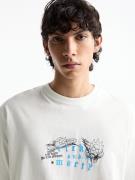 Pull&Bear Bluser & t-shirts  azur / grå / sort / hvid