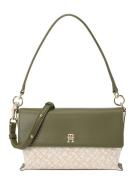 TOMMY HILFIGER Skuldertaske 'DISTINCT'  beige / lysebeige / guld / oli...