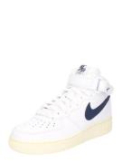 Nike Sportswear Sneaker high 'Air Force 1 07'  marin / hvid