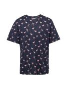 JACK & JONES Bluser & t-shirts 'SUN SHADE'  navy / lyserød
