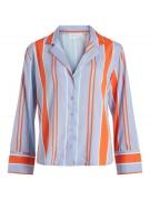 VILA Bluse  lyselilla / orange / hvid