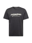 JACK & JONES Bluser & t-shirts 'JJALVIS'  creme / antracit / hvid