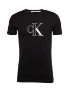 Calvin Klein Jeans Bluser & t-shirts  sort / offwhite