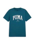 PUMA Bluser & t-shirts 'Squad'  petroleum / hvid