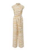 s.Oliver Jumpsuit  camel / hvid