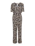 ICHI Jumpsuit 'MARRAKECH'  lysebrun / sort