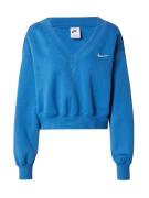 Nike Sportswear Sweatshirt 'Phoenix Fleece'  royalblå / hvid