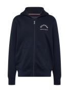 TOMMY HILFIGER Sweatjakke  navy / hvid