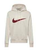 Nike Sportswear Sweatshirt 'CLUB'  vinrød / offwhite