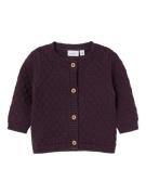 NAME IT Cardigan 'Lomille'  aubergine