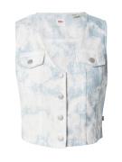 LEVI'S ® Overdel 'Bella Denim Corset'  blue denim / rød / white denim