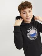 Jack & Jones Junior Sweatshirt  blå / pastelpink / sort / hvid