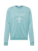 GUESS Sweatshirt  neonblå / hvid