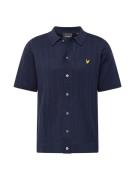 Lyle & Scott Skjorte  navy / gul / sort