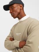 JACK & JONES Sweatshirt 'JJVesterbro'  beige / offwhite