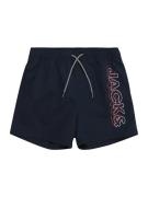 Jack & Jones Junior Badeshorts 'JPSTFiji'  navy / rød / hvid