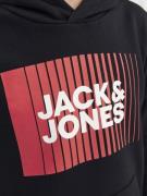 Jack & Jones Junior Sweatshirt  mørkerød / sort / hvid