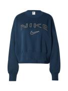 Nike Sportswear Sweatshirt 'PHNX FLC'  cyanblå / sort / hvid