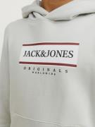 Jack & Jones Junior Sweatshirt 'JORFrederiksberg'  grå / mørkerød / so...