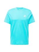 Nike Sportswear Bluser & t-shirts 'CLUB'  aqua / hvid