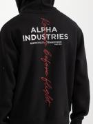 ALPHA INDUSTRIES Sweatshirt  rød / sort / hvid