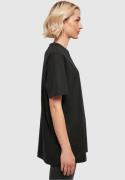 Merchcode Oversized bluse 'Heart'  knaldrød / sort / hvid