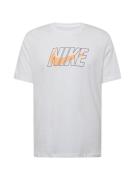 NIKE Funktionsskjorte  lyseorange / sort / hvid