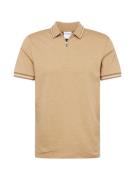 SELECTED HOMME Bluser & t-shirts 'TOULOUSE'  lysebrun / hvid