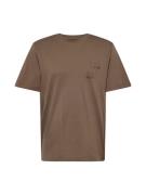 JACK & JONES Bluser & t-shirts  mørkebrun / sort