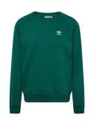 ADIDAS ORIGINALS Sweatshirt 'Trefoil Essentials'  smaragd / hvid