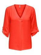 JDY Bluse 'DIVYA'  mørkeorange