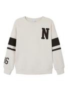 NAME IT Sweatshirt 'DERUAS'  sort / offwhite