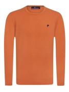 DENIM CULTURE Pullover ' Manno'  mørkeorange / sort